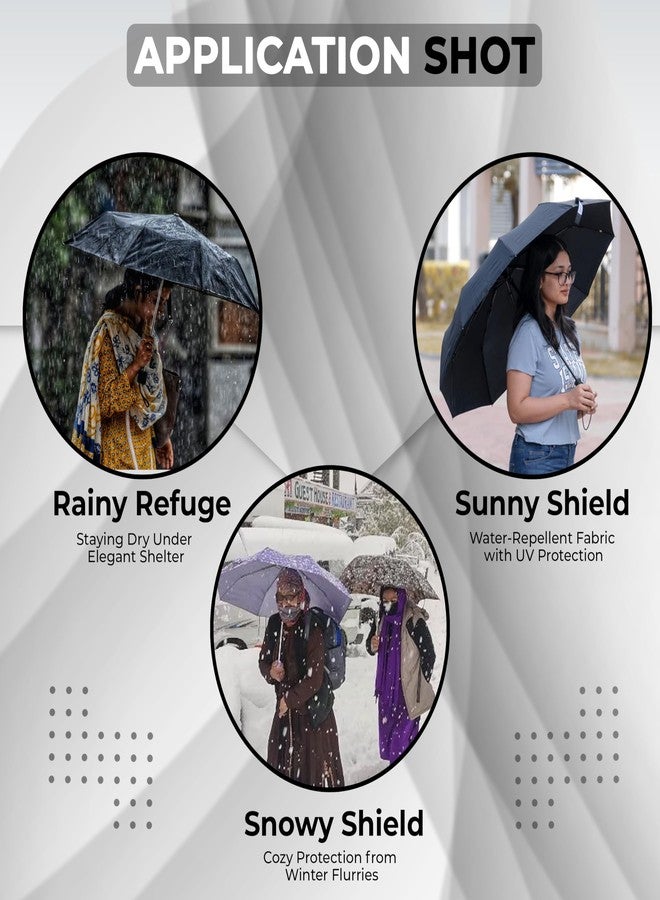 روبوست مظلة متينة مقاومة للرياح والماء - عبوة من قطعة واحدة (أحمر) | آلية فتح وإغلاق تلقائية | خفيفة الوزن وصغيرة الحجم | شديدة التحمل | مناسبة للسفر - Image 5